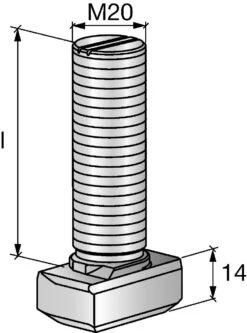 HBC-C-N Notched T-bolt 5 HBC-C-N Notched T-bolt -Hilti Shop 10034526683166