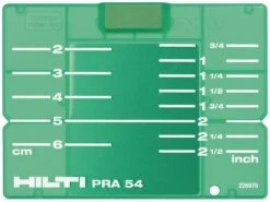Target Plate - Imperial/metric PRA 54