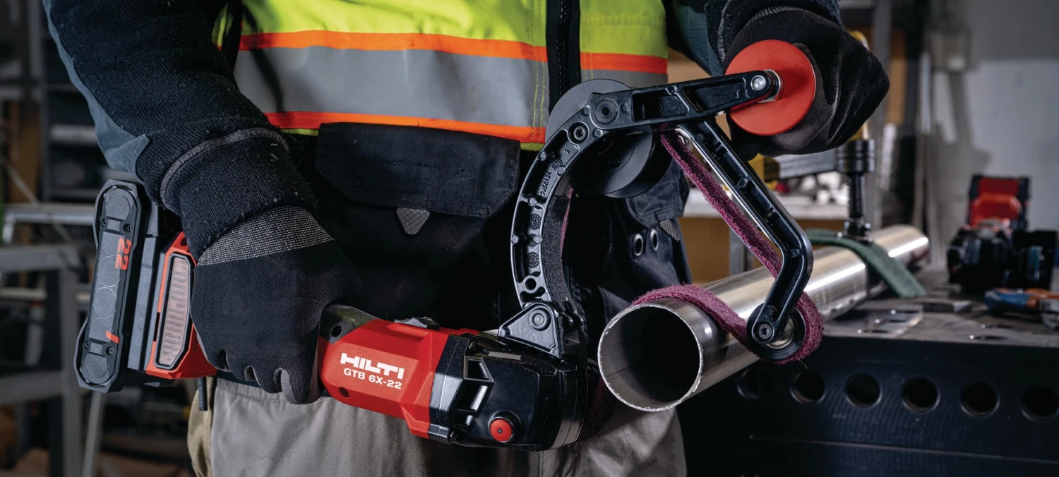 GTB 6X-22 Cordless Tube Belt Sander 2 GTB 6X-22 Cordless Tube Belt Sander - Image 2